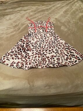 Parker Silk Leopard Print Dress